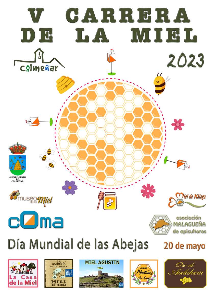 cartel carrera dia de las abejas 2023